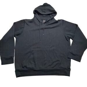 VERDE Men's classic Hoodie Sweater Black Size Medium